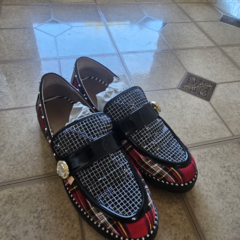 Beautiful Plaid Women's Loafers